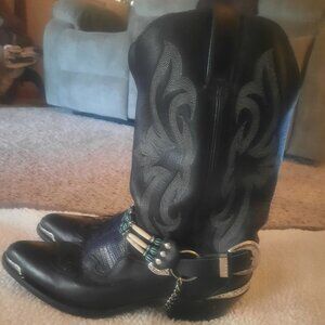 Durango Black Western Harness Boots